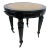 Lillian August Embossed Leather Topped Side Table. For Sale