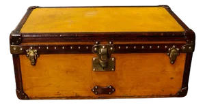 Orange Steamer Trunk from Louis Vuitton, 1910