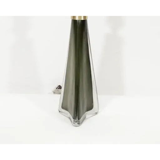 Mid-Century Modern Carl Fagerlund for Orrefors Green Lamp For Sale - Image 3 of 3