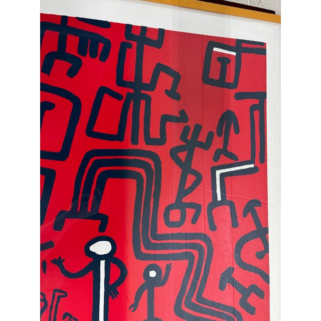 Vintage 1988 Keith Haring “Africa” 40 Inch Poster South Africa Apartheid Protest For Sale In Kansas City - Image 6 of 12
