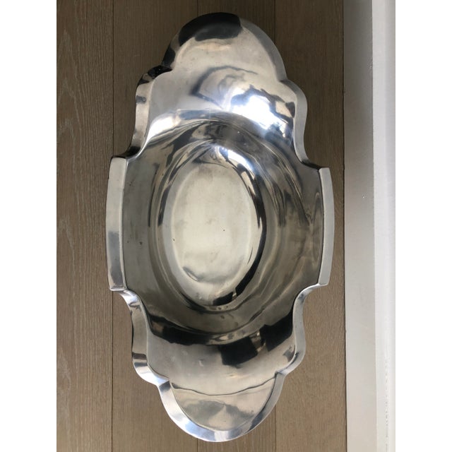 Arthur Court Arthur Court Cast Aluminum Lion Centerpiece For Sale - Image 4 of 8