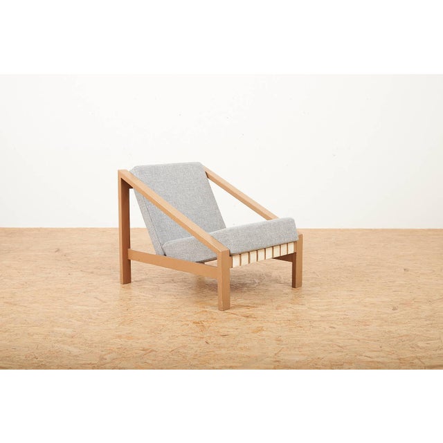 Armchair in Painted Wood with Webbing Upholstery by Benedikt Rohner for Oswald, 1958 For Sale - Image 5 of 14