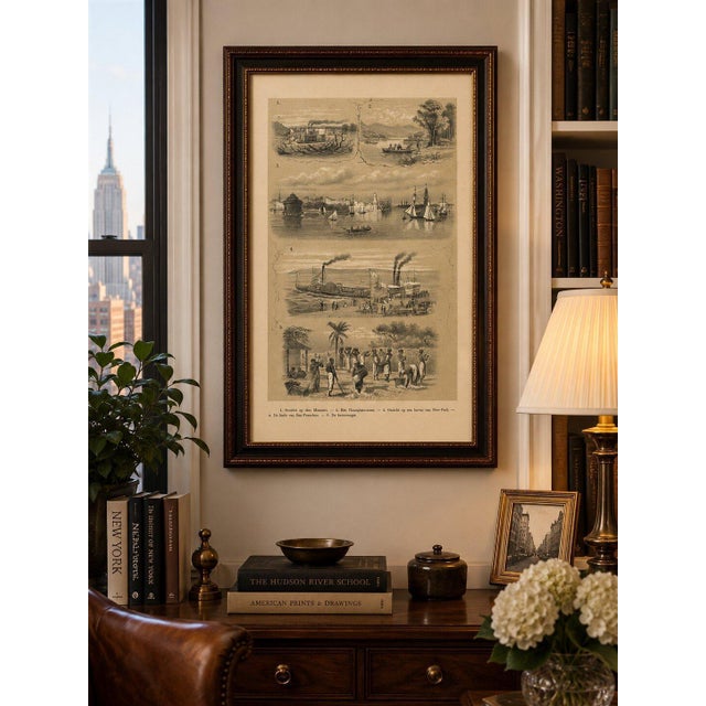 Gold J.M. Schalekamp & G. van den Berg, Missouri, Lake Champlain, New York, San Francisco & Cotton Harvest, 1879, Paper For Sale - Image 8 of 9