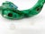 Mid-Century Modern Green and Blue Ceramic Dragon Figure For Sale - Image 9 of 12