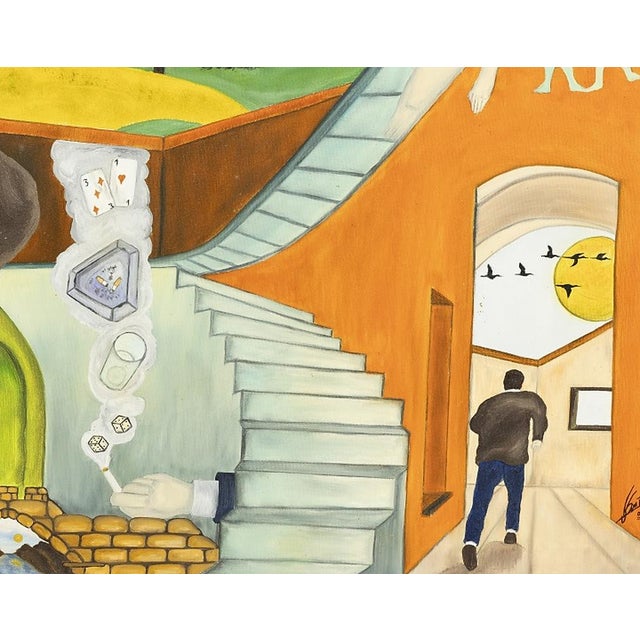 Painting - Santos. As before. Oil on canvas. Signed and dated 2000. Dimensions: 74x93 cm