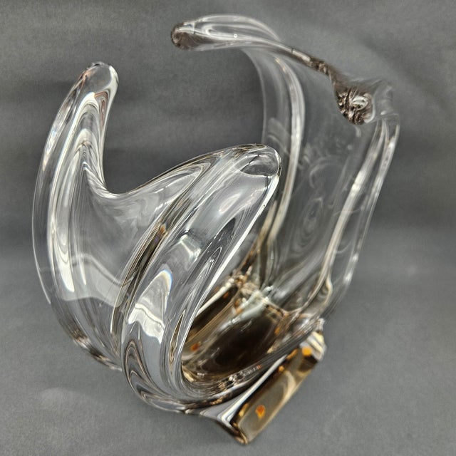 Mid-Century Modern Glass Art Centerpiece from Vannes Le Chatel, 1960s For Sale - Image 3 of 9