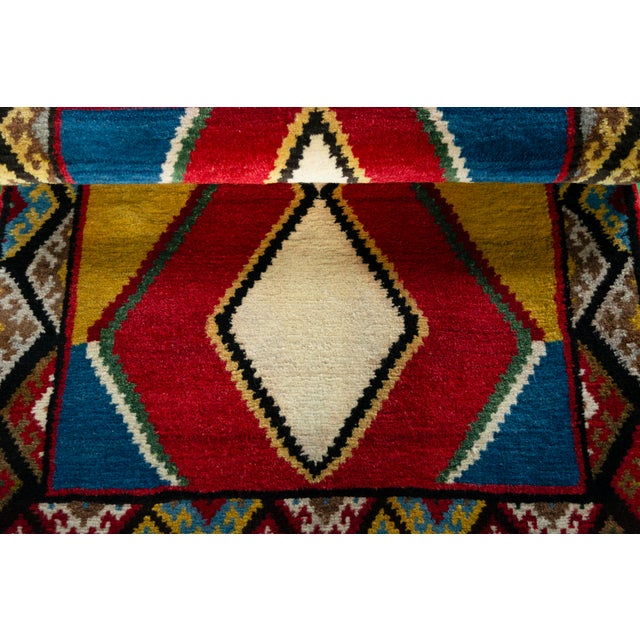 Blue Gabbeh Nomadic Rug For Sale - Image 8 of 10