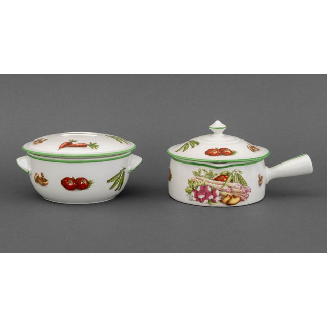 Collection of Five Pillivuyt France Porcelain Tableware Pieces, each marked "Pillivuyt France" and comprising: a handled...