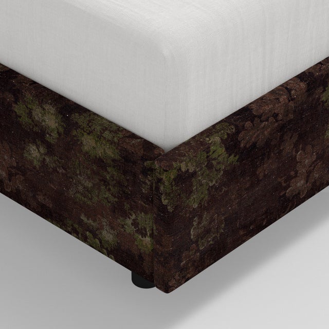 Holden Wingback Bed in Verdure Merlot, King For Sale In Chicago - Image 6 of 7