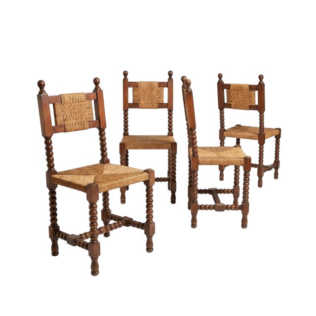 Castilian Baroque Chairs, 1900, Set of 4 For Sale