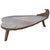 Impressive rare antique bench or coffee table cut from a single teak slab. The small back rest is hand carved from the...