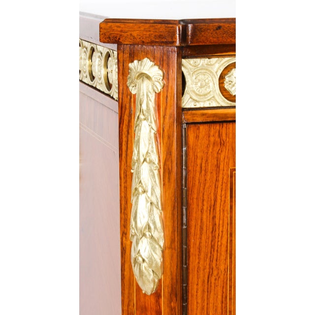 Vintage Meuble Francais Ormolu Mounted Burr Walnut Cocktail Cabinet, 20th Century For Sale - Image 18 of 18