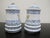 German Antique 19th Century Blue & White Porcelain Apothecary or Spice Jar Pair For Sale In Portland, OR - Image 6 of 7