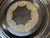 Large 30” Persian Style Repousse Floral Brass Tray Black Bronze Finish For Sale - Image 4 of 12