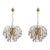 1980s Meryl Streep, Pink Murano Flowers and Crystal Drops Chandelier - Set of 2 For Sale