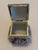 French Hand-Painted Porcelain Trinket Box With Violets and Gilt Metal Hinge. For Sale - Image 3 of 8