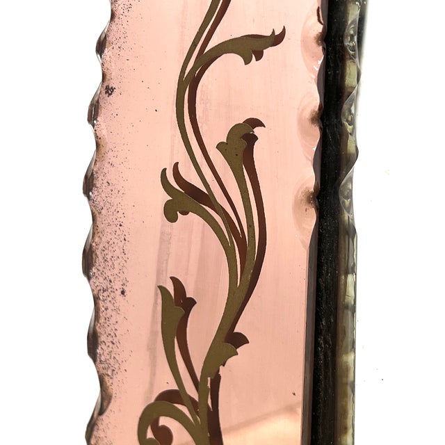 Pink Venetian Mirror, Italy, 1960s For Sale - Image 13 of 18
