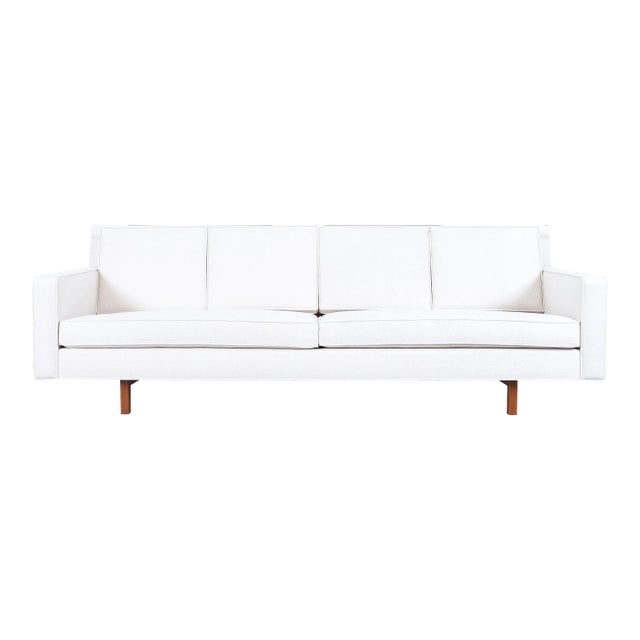 Vintage Walnut Sofa by Edward Wormley For Sale