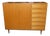 Mid-Century Modern Linen Cupboard with Drawers on Legs in Light Elm Wood, 1960s For Sale
