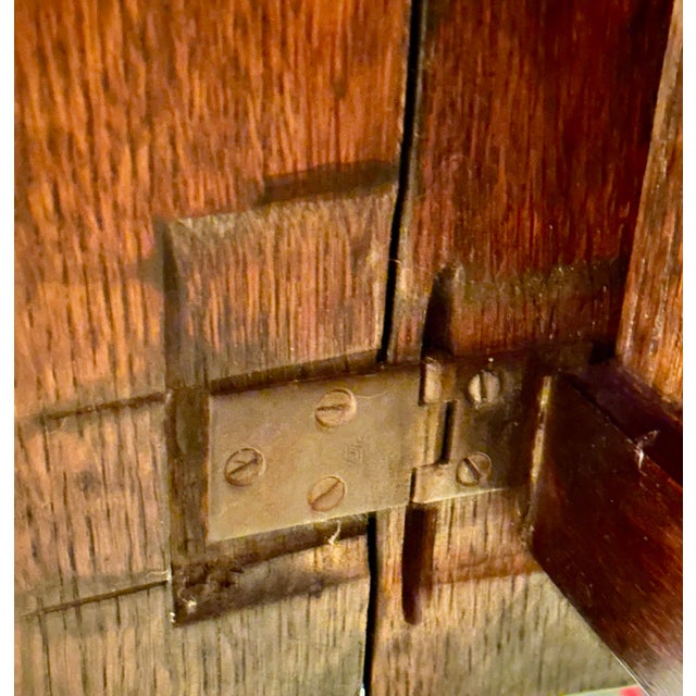 Antique English Oval Drop Leaf Table GateLeg With Scalloped Top Barley Twist Legs For Sale - Image 9 of 12