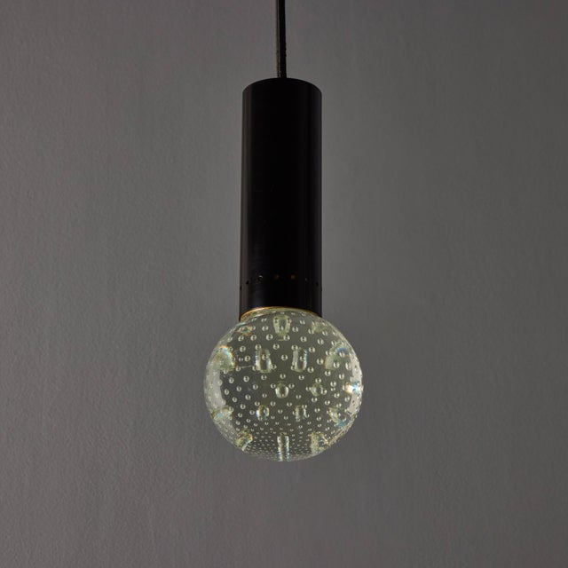 1960s 1960s Gino Sarfatti Metal and Seguso Glass Pendant Chandelier for Arteluce For Sale - Image 5 of 18