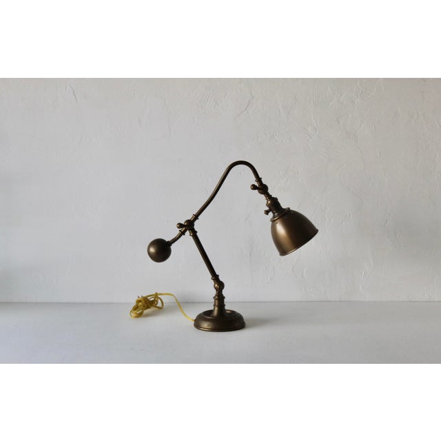 Vintage Visual & Comfort Brass Desk Task Lamp For Sale In Miami - Image 6 of 17