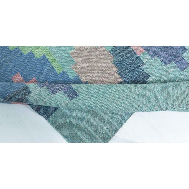 Early 21st Century Modern Swedish Flat Weave Wool Rug by Doris Leslie Blau For Sale - Image 5 of 6