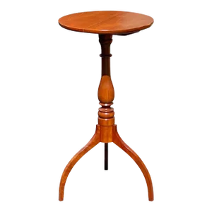 Mid 20th Century Federal Style New England Cherry Candlestand With Tripod Spider Legs