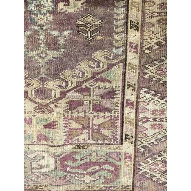 Textile Vintage Brown Turkish Oushak Rug, 3ft 10in X 5ft 6in For Sale - Image 7 of 7