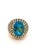 2000 - 2009 Bochic "Orient" Vintage Natural Yellow Sapphire & Blue Topaz Ring Set 18K Gold & Silver For Sale - Image 5 of 8