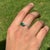 Not Yet Made - Made To Order Art Deco Emerald & Diamond Crossover Cocktail Ring in 18k White Gold Size 6.5 For Sale - Image 5 of 16