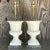 This pair of vintage Boho glazed ceramic urn lamps brings a bold, artistic touch to any room. The unique ceramic finish...