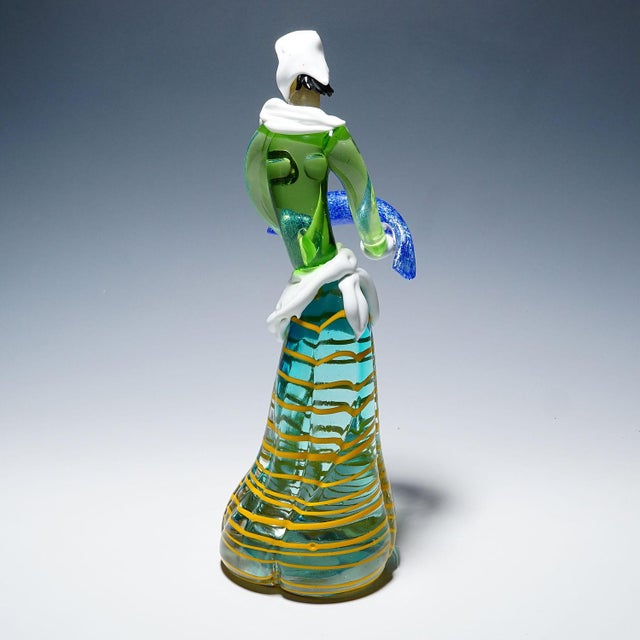 Green Vintage Murano Glass Sculptures by Anzolo Fuga for A.Ve.M.1950s For Sale - Image 8 of 15