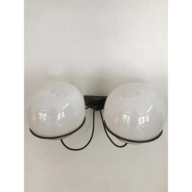 1960s Italian Metal and Glass Wall Lamp from Candle, 1960s For Sale - Image 5 of 15