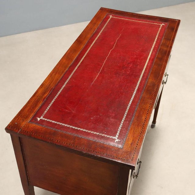 20th Century English Desk with Maple Details For Sale - Image 3 of 11