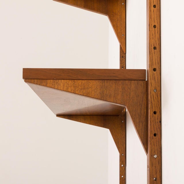 Mid-Century Danish Walnut Shelving Unit in the style of Poul Cadovius, 1960s For Sale - Image 9 of 11
