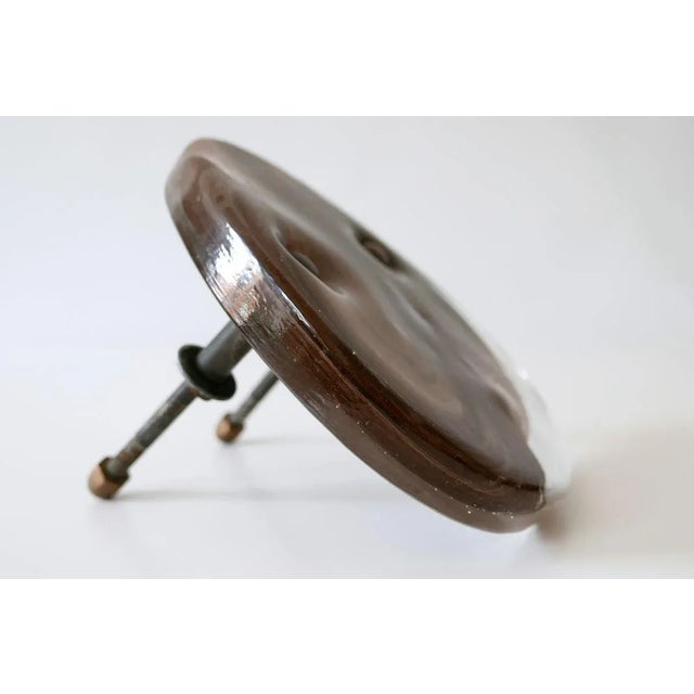 Metal Mid-Century Italian Modern Marbled Glass Push & Pull Door Handle, 1960s For Sale - Image 7 of 18