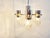 Vintage Italian Glass and Chrome Chandelier, 1970s For Sale - Image 6 of 13