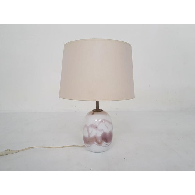 Holmegaard Sakura Glass Table Light by Michael Bang for Holmegaard, Denmark, 1980s For Sale - Image 4 of 14