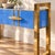 Italian Console Table in Blue Murano Glass and Brass from Justfurnituress SRL For Sale - Image 6 of 10