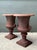 Vintage Cast Iron Garden Urns - Pair For Sale - Image 10 of 18