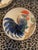 Vintage Portuguese Low Relief Pottery Rooster Plates For Sale - Image 10 of 12