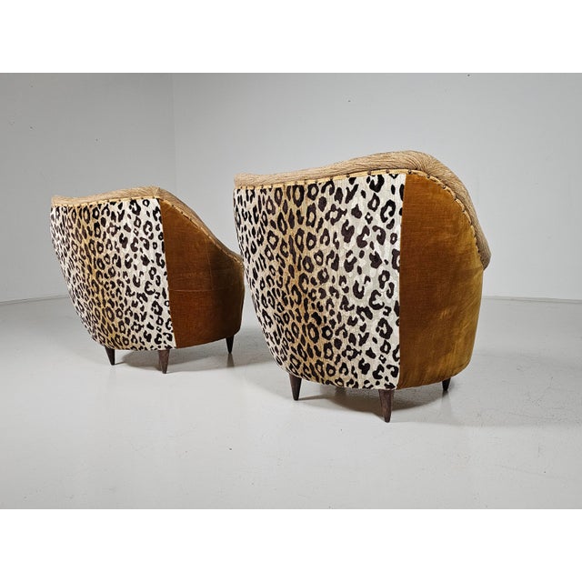 Set of Mid-Century Modern Lounge Chairs in the style of Gio Ponti, Italy, 1950s For Sale - Image 6 of 15