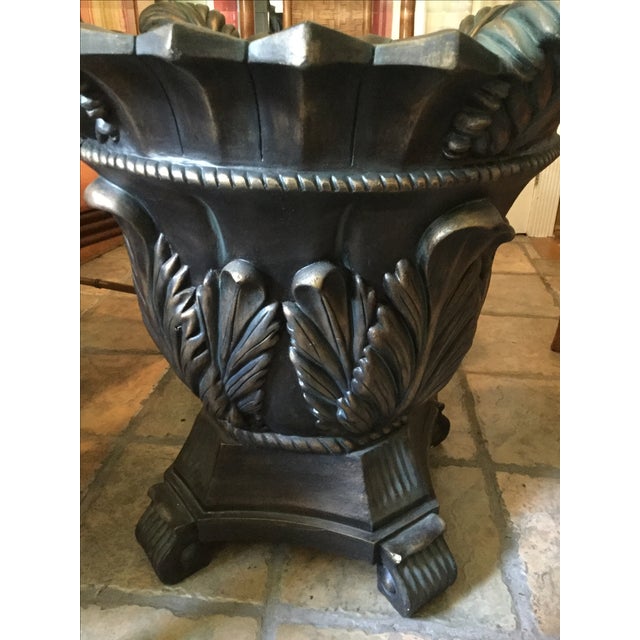 Scalloped Glass Top Dining Table