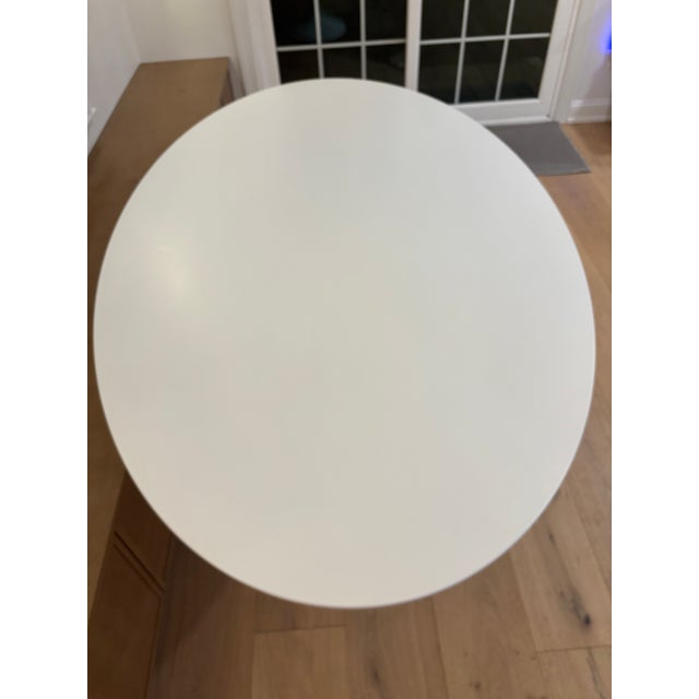 2020s Rove Concepts Attributed Tulip Lacquer Oval 78” Dining Table For Sale - Image 5 of 9