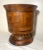 Share Huge Rare Antique Hand Made Turned Carved Wood Marquetry Mortar and Pestle Large For Sale - Image 10 of 12