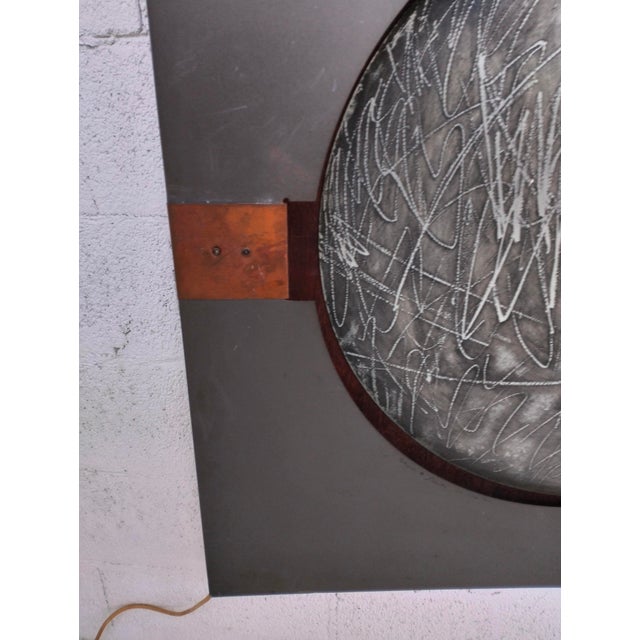 Black Illuminated Wall Panel by Nerone and Patuzzi / Gruppo NP2, 1971 For Sale - Image 8 of 11