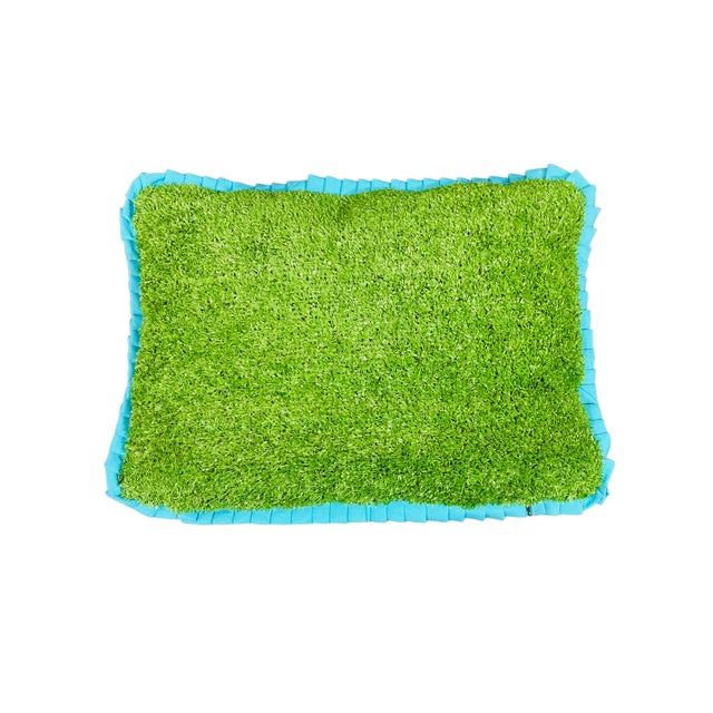 Transform your outdoor space into a lush oasis with our Artificial Turf Outdoor Pillows adorned with beautiful Turquoise...