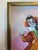 Late 20th Century Oil Painting Clown Musician Signed L. Angeli Colorful Figurative Art Circus For Sale - Image 10 of 12