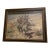 Vintage Framed Western Narrative Print - Plains Indians Warriors on Horseback For Sale